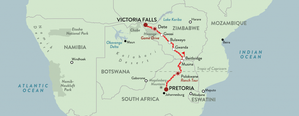 Pretoria to Victoria Falls Rovos Rail Tour by Tales from Africa Travel
